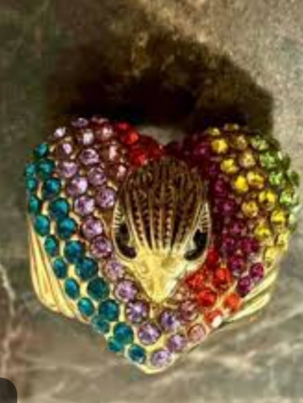 Kurt Geiger Crystal Heart Ring Nib Size 8 - Picture 9 of 9